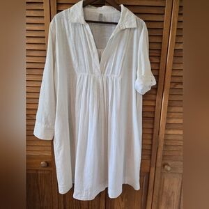 White Women's Swim Coverup